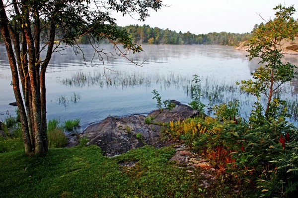 Beautiful Morning On The French River by Deb Oppermann